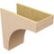 Ekena Millwork 12"W x 24"D x 24"H Classic Stockport Rough Cedar Woodgrain TimberThane Corbel, Primed Tan CORUR12X24X24STORCPR - alternate 3